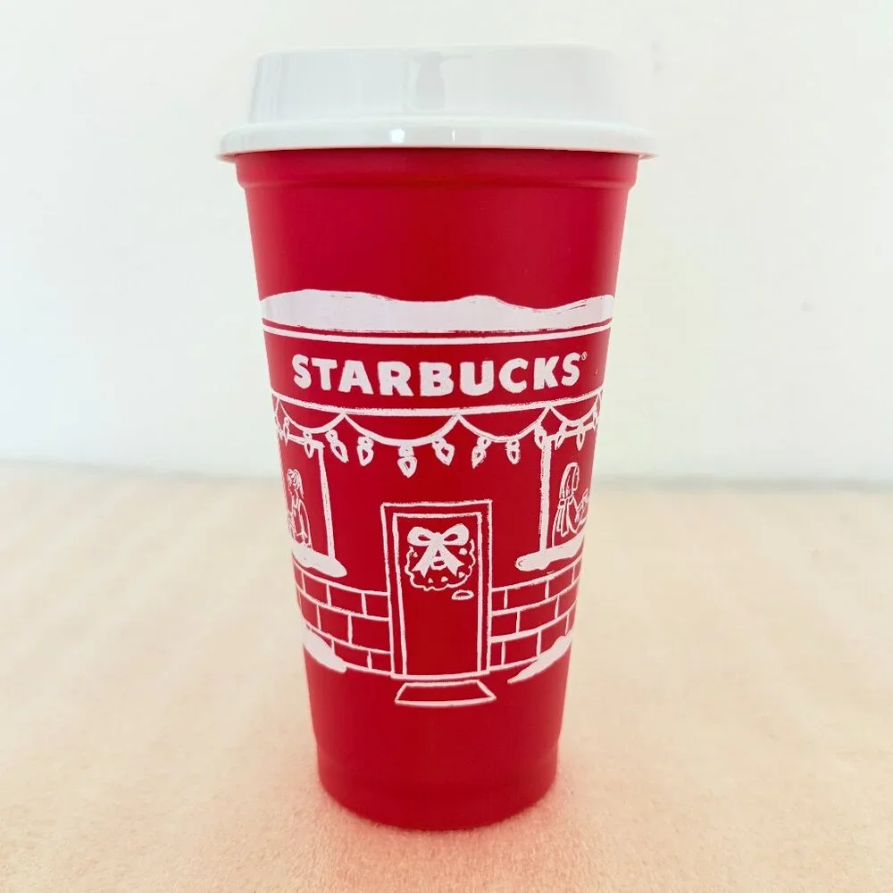 💝New💝 Starbucks 2025 Holiday Limited Edition Reusable Cups with Lids